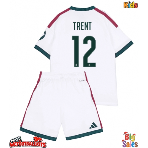 Real Madrid Alexander-Arnold #12 Replica Home Stadium Kit for Kids 2026-27 Short Sleeve (+ pants)